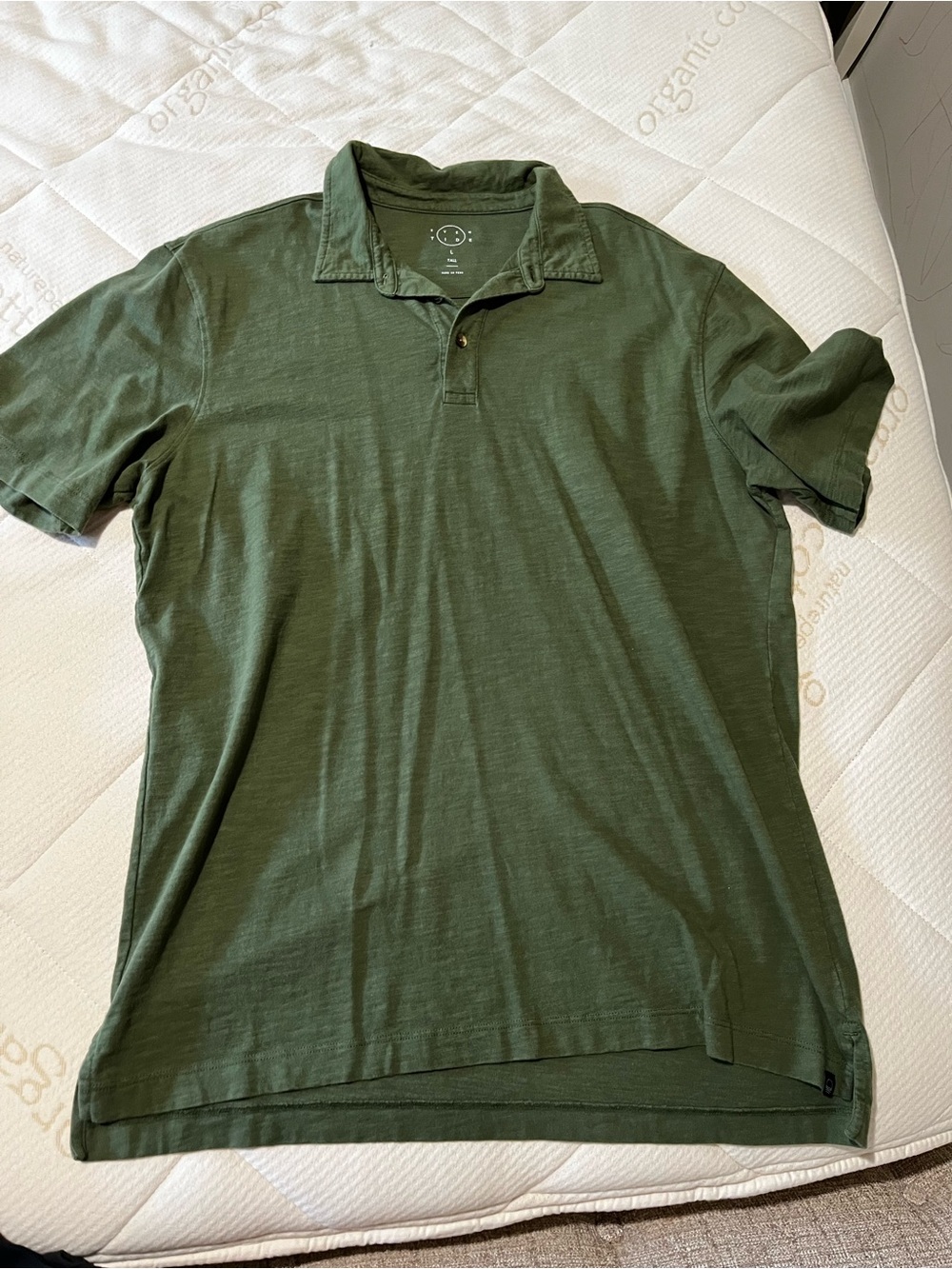 Men's Olive Green Polo Shirt - Classic Short Sleeve